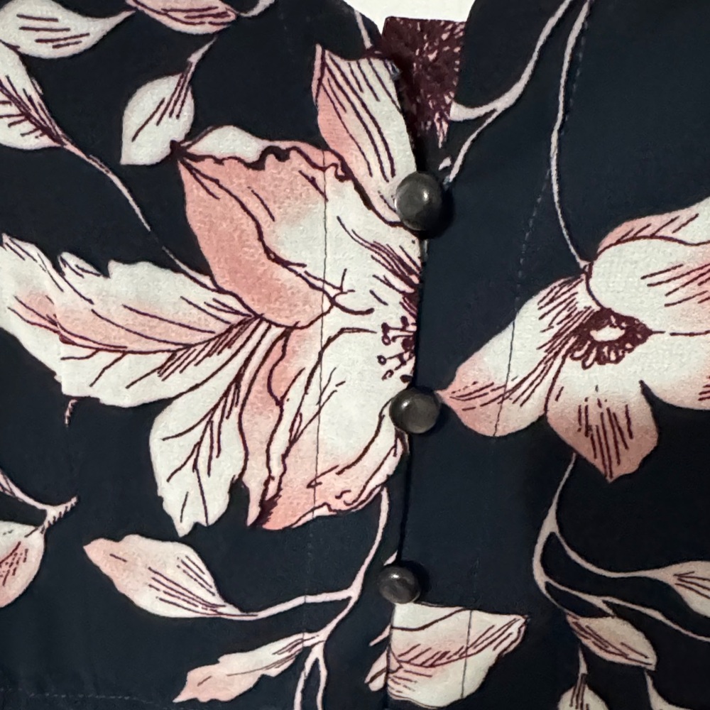 Nanette Lepore Floral Maxi Dress - Black and Teal - Picture 5 of 7